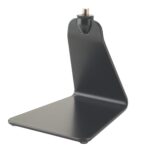 The black 23250 Design Microphone Table Stand from K&M features a flat line design and functionality