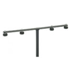 K&M Four Microphone Mounting Bar with 5/8" Locking Screws