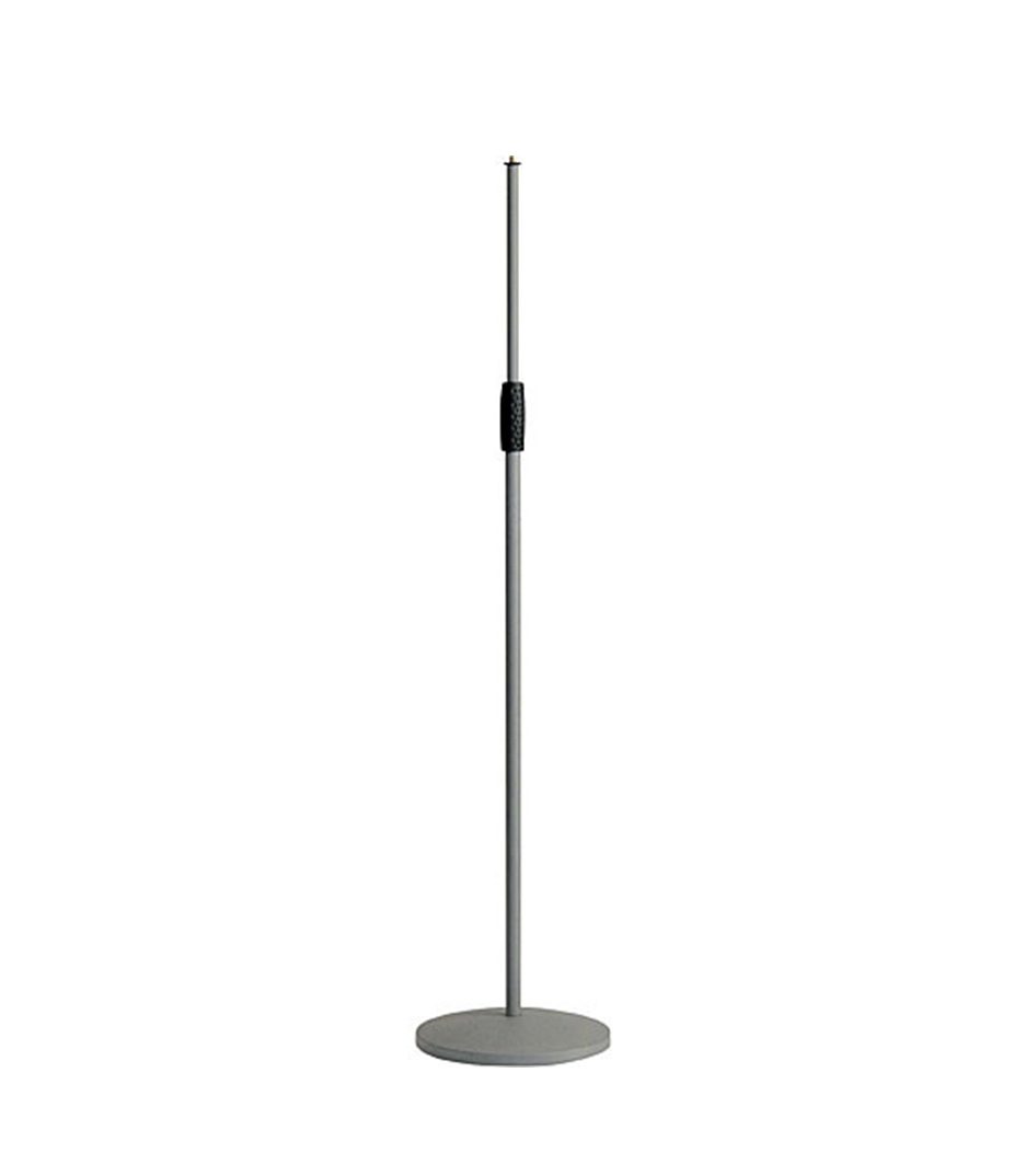 K&M Microphone Stand With a Cast Iron Round Base Gray Colour