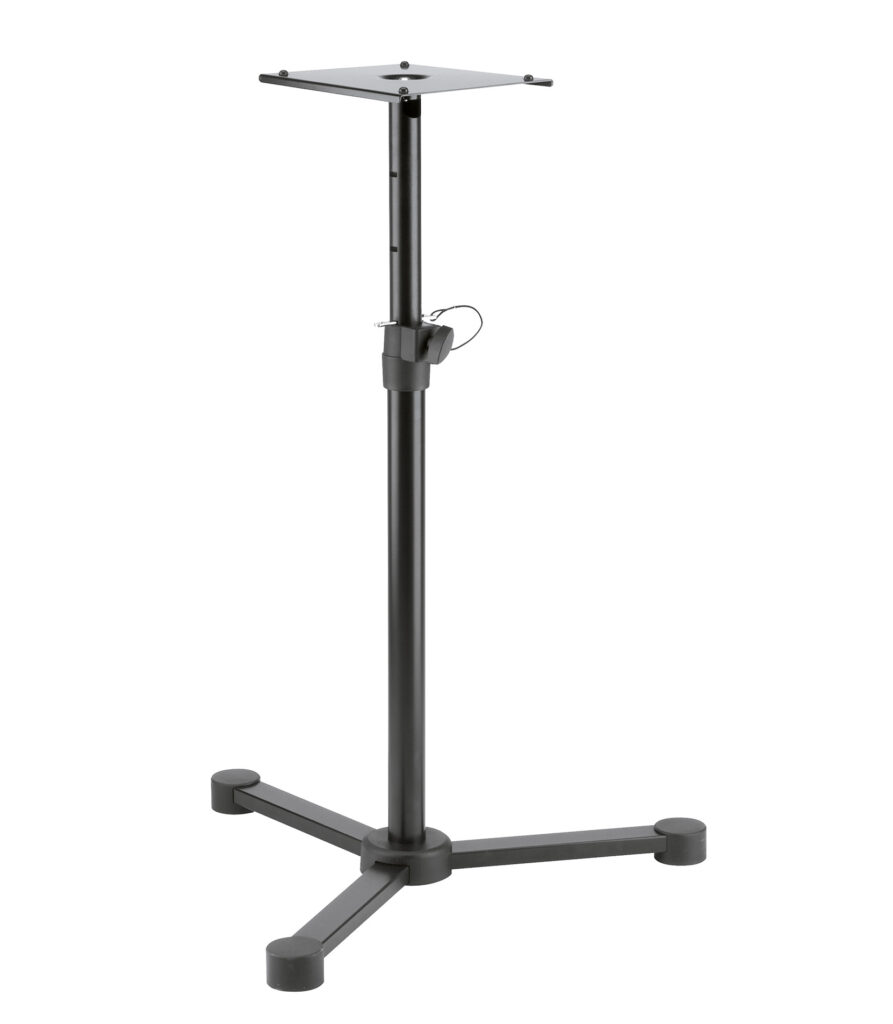 K&M Monitor Stand with 3-Leg Base Black Color