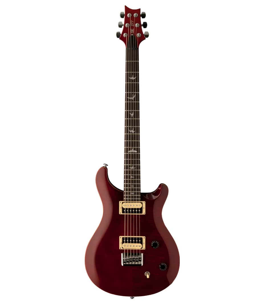 PRS SE 277 Baritone Electric Guitar in Black Cherry Finish, PRS SE Gig Bag Included.