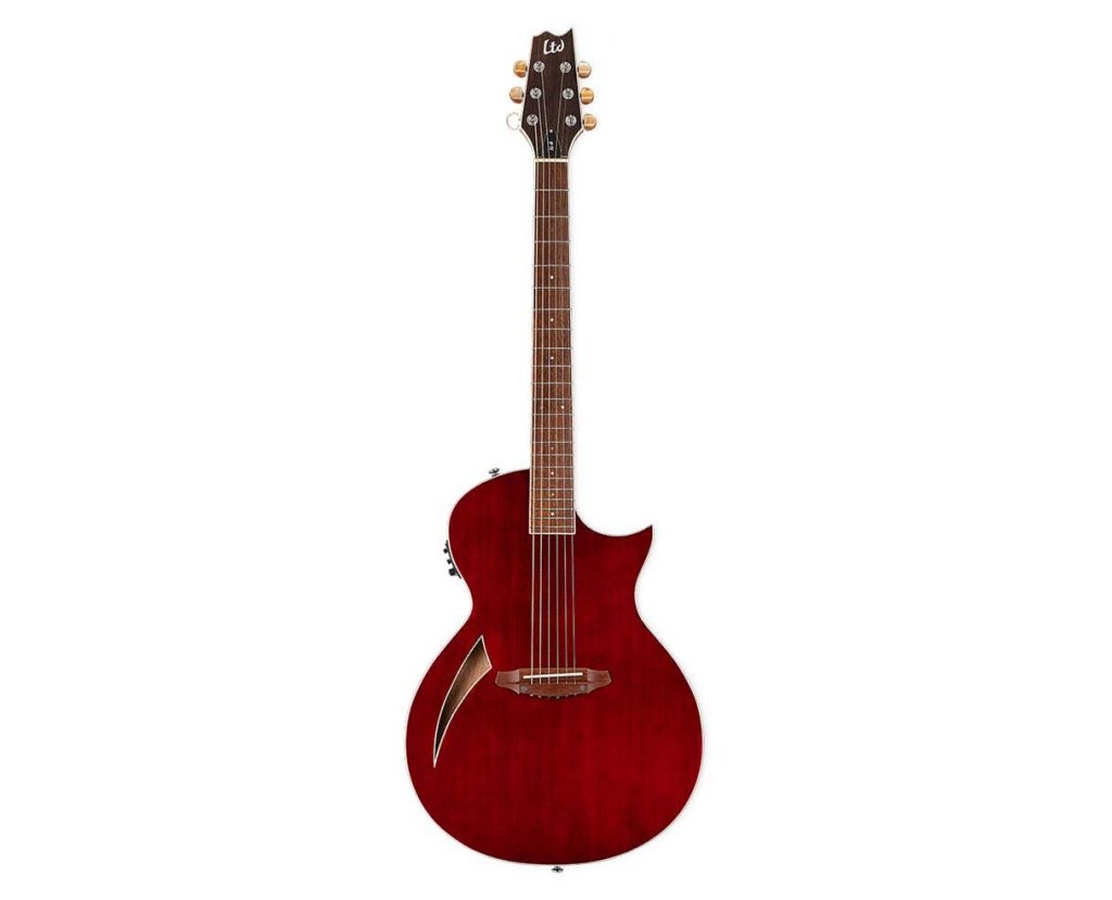 ESP LTD LTL6WR Thinline 6-string Mahogany Body Electric Guitar in Wine Red