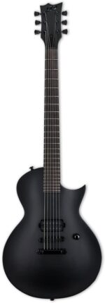 ESP LTD EC-Black Metal Electric Guitar, Black Satin
