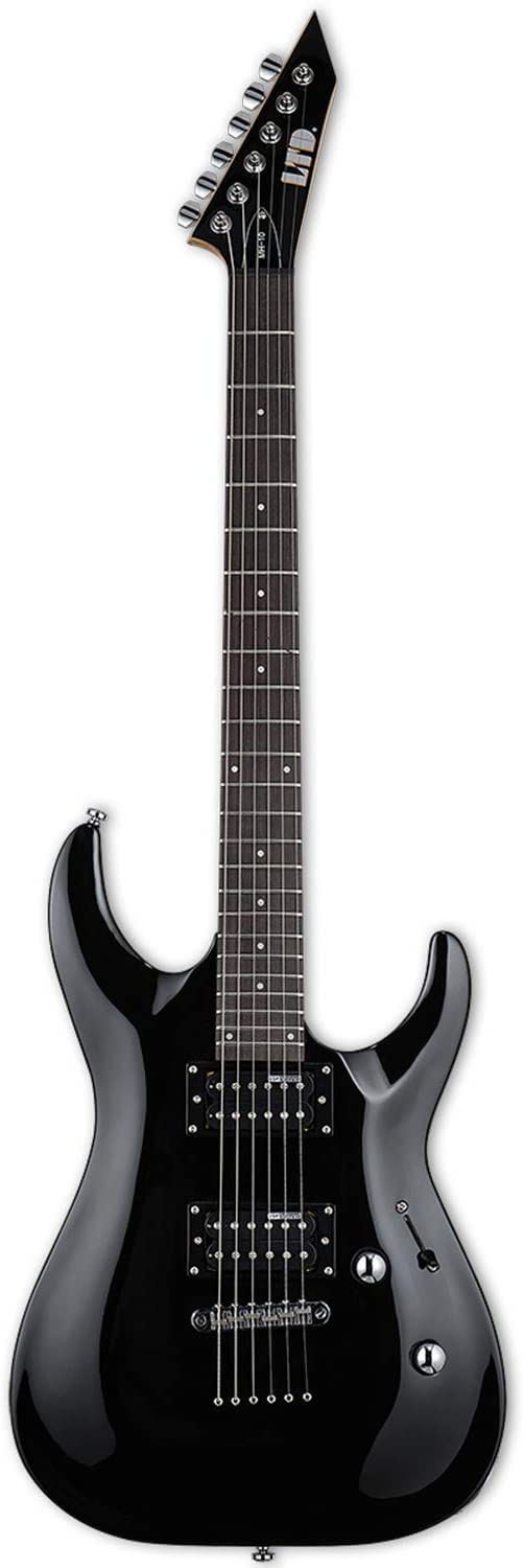 ESP LTD MH-10 Electric Guitar with Gig Bag, Black