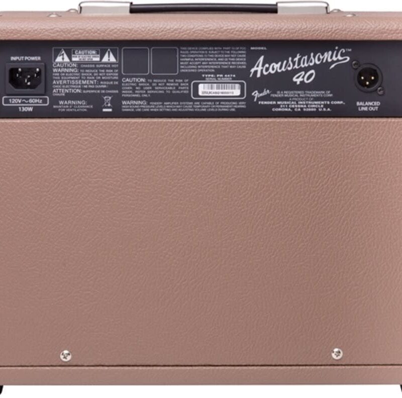 Fender Acoustasonic 40 Acoustic Guitar Combo Amplifier, 230V EU