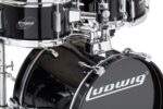Ludwig LJR1061 Junior Drum Kit, Black
