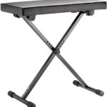 K&M Keyboard Bench Black Imitation Leather