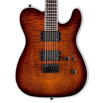 ESP LTD TE-401FM Dark Brown Sunburst Solid-Body Electric Guitar