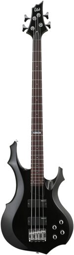 ESP LTD Standard F104 Electric Bass Guitar, Black