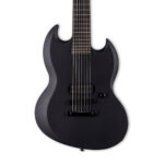 ESP LTD Viper-7 Baritone Black Metal Electric Guitar - Black Satin