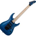 ESP LTD MH-203QM Electric Guitar, See Thru Blue