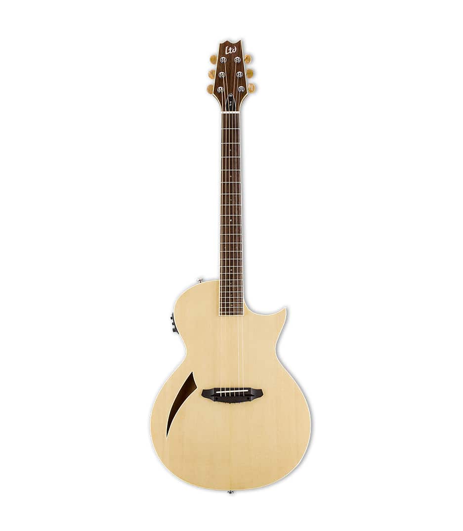 ESP LTD TL-6 Thinline Acoustic Electric Guitar, Natural Style:6-String