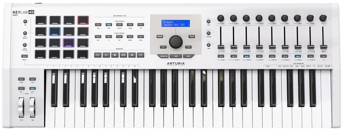 Arturia KeyLab 49 MkII 49-key Keyboard Controller - White