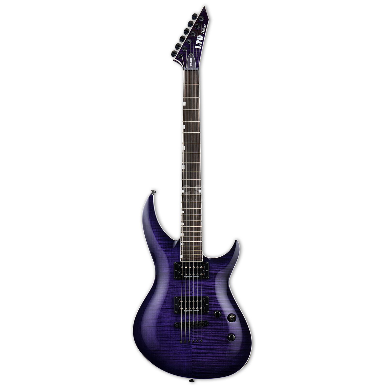 ESP LTD H3-1000 Flame Maple Electric Guitar in See Thru Purple Sunburst ...