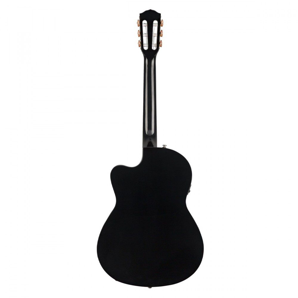 Fender CN-140SCE Nylon Thinline Acoustic Guitar (Black)