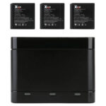 Xvive Charge Case with 3 Rechargeable Lithium Battery for U5