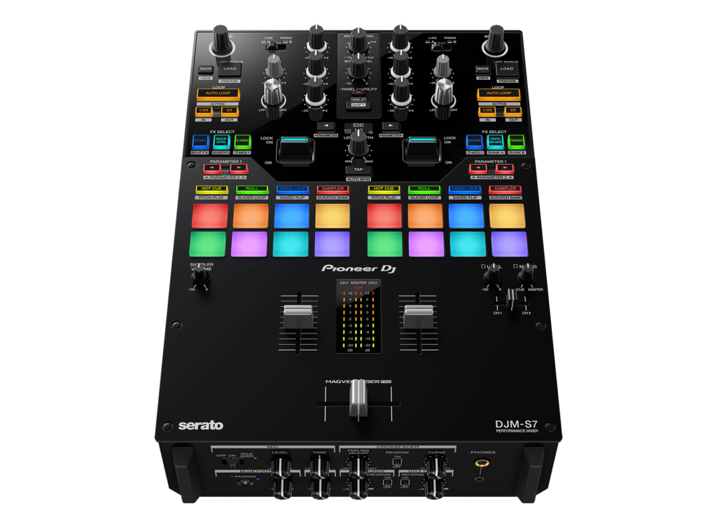Pioneer DJ DJM-S7 Scratch-style 2-channel performance DJ mixer (Black)