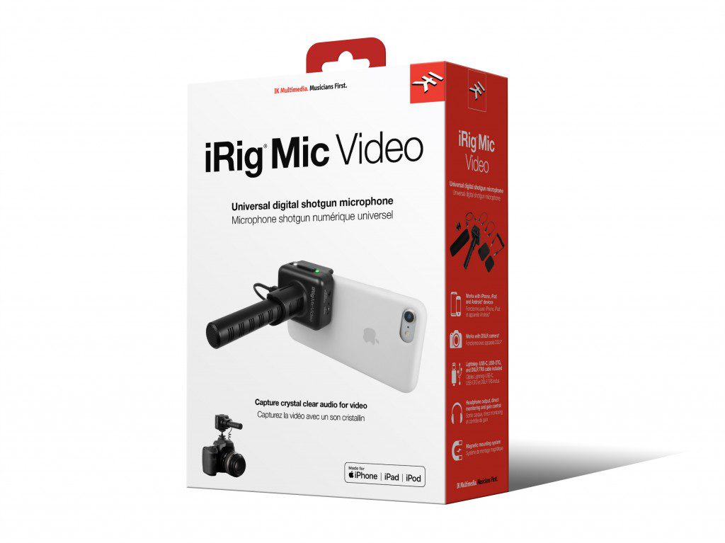 IK Multimedia iRig Mic Video Universal digital shotgun microphone