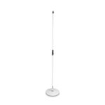 Gravity MS23W Microphone Stand with Round Base, White