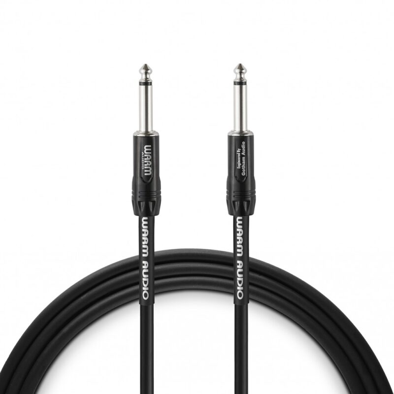 Warm Audio Pro-TS-10' Pro Silver Straight to Straight Instrument Cable