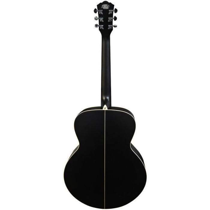 Washburn WJ7SBM Jumbo Acoustic Guitar - Black Matte