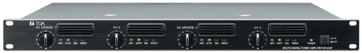 Toa DA-250F Multi-Channel Power Amplifier - 4 x 250W