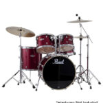 Pearl Export Standard 5pc Drums Set - 2218B/1007T/1208T/1616F/1455S Burgundy Finish (Without Hardware)