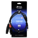 H-Ban MQQ-M1-010 3.5mm - 2x1/4m 1M Audio Cables