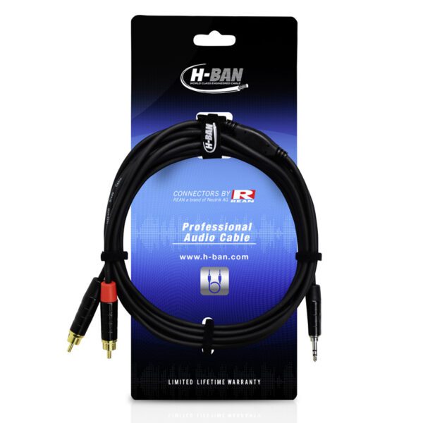 H-Ban MRR-M1-030 3.5mm - 2xRCA 3M Audio Cables