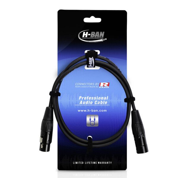 H-Ban XX3-M0-010 XLRF-XLRM 1M Microphone Cable