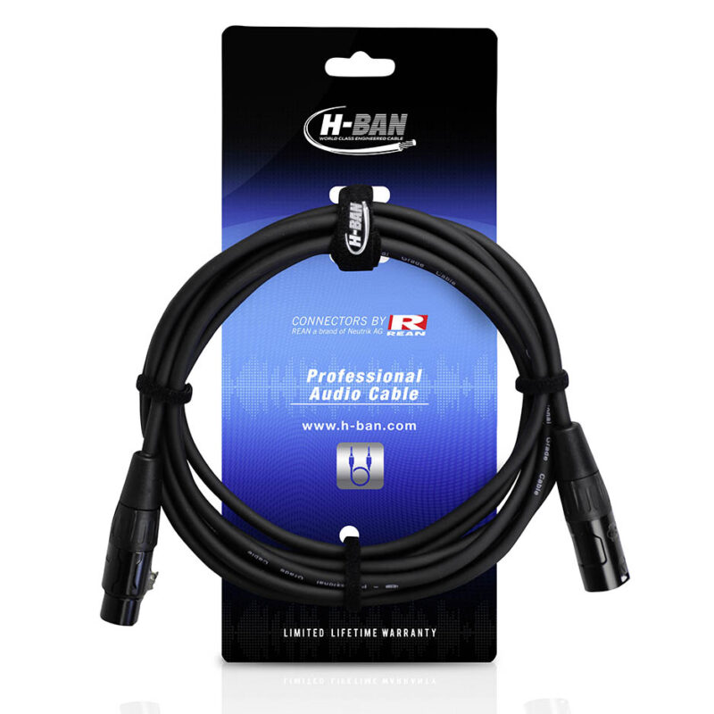 H-Ban XX3-M0-030 XLRF-XLRM 3M Microphone Cable