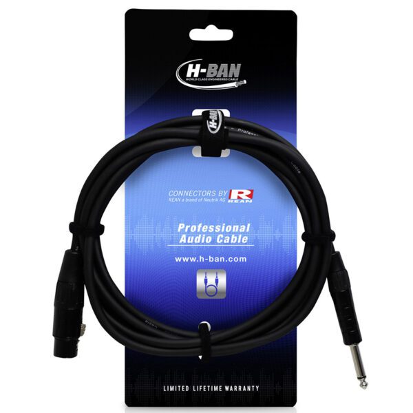 H-Ban XQ2-M0-030 XLRF - 1/4 mono 3M Audio Cables