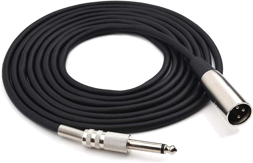 xlr male to jack mono 3m cables