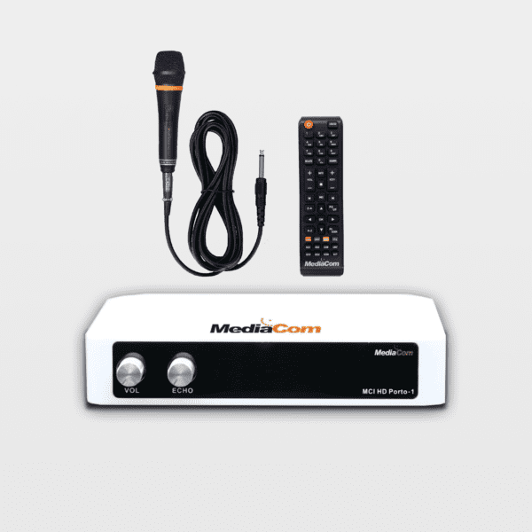 Over 15,000 Songs High Definition Karaoke Languages includes English, Hindi, Tagalog, Urdu With 2 Microphone Inputs HDMI and RCA Compatible 64GB SD Card Song Data USB Support