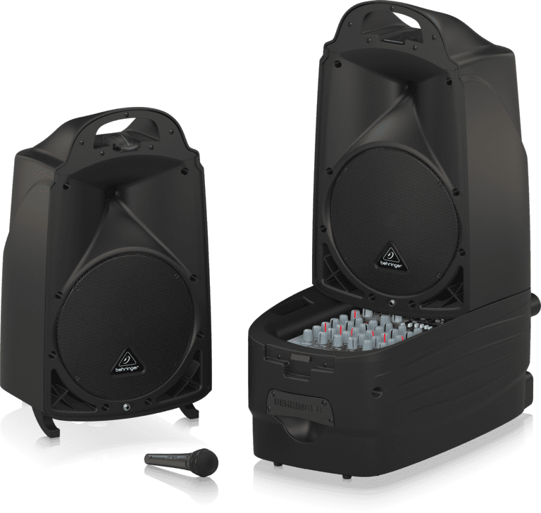 Behringer Europort PPA2000BT Portable PA System, Black Audio Shop Dubai