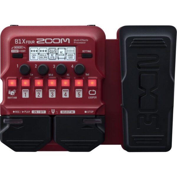ZOOM B1X Four Bass Guitar Multi-Effects Pedal with Expression