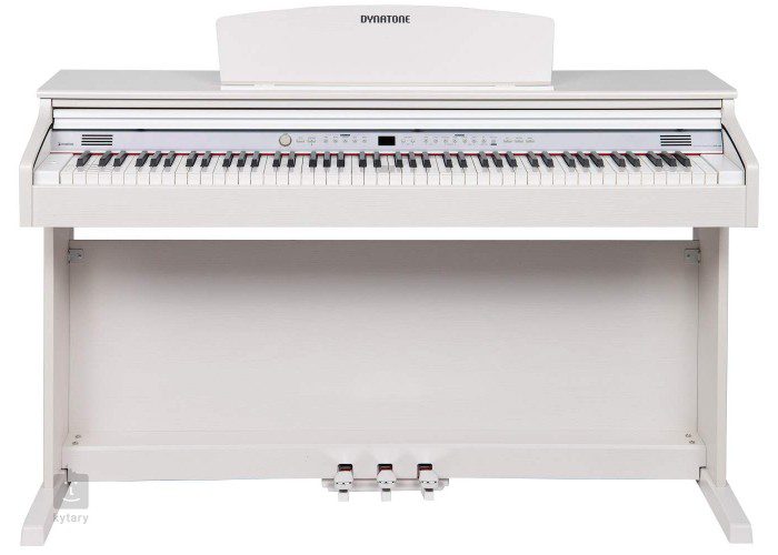 Dynatone SLP-150 Upright Digital Piano With Bench - White