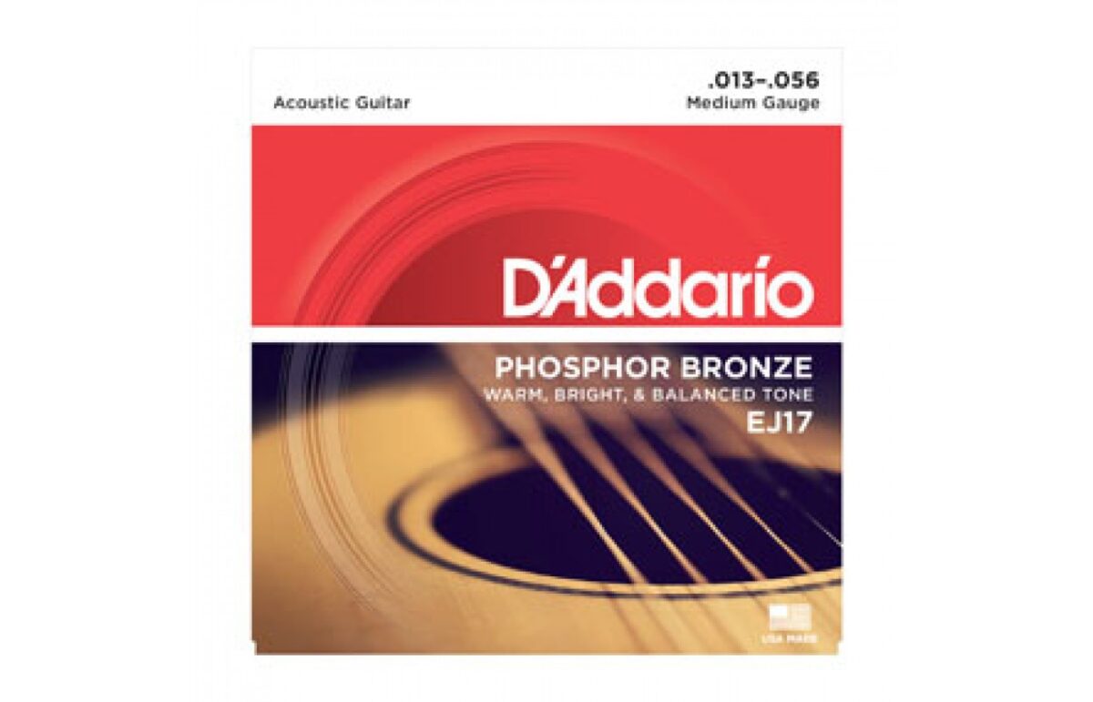 D'addario Acoustic Guitar String Phosphor Bronze Meduim Gauge