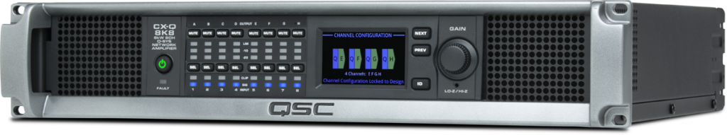 QSC CX-Q 8K8 Eight-channel Network Amplifier for the Q-SYS Ecosystem
