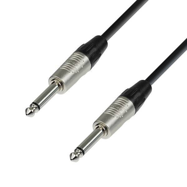 Adam Hall Cables K4IPP0600 Instrument Cable REAN 6.3 Mm Jack Mono To 6.3 Mm Jack Mono 6 M