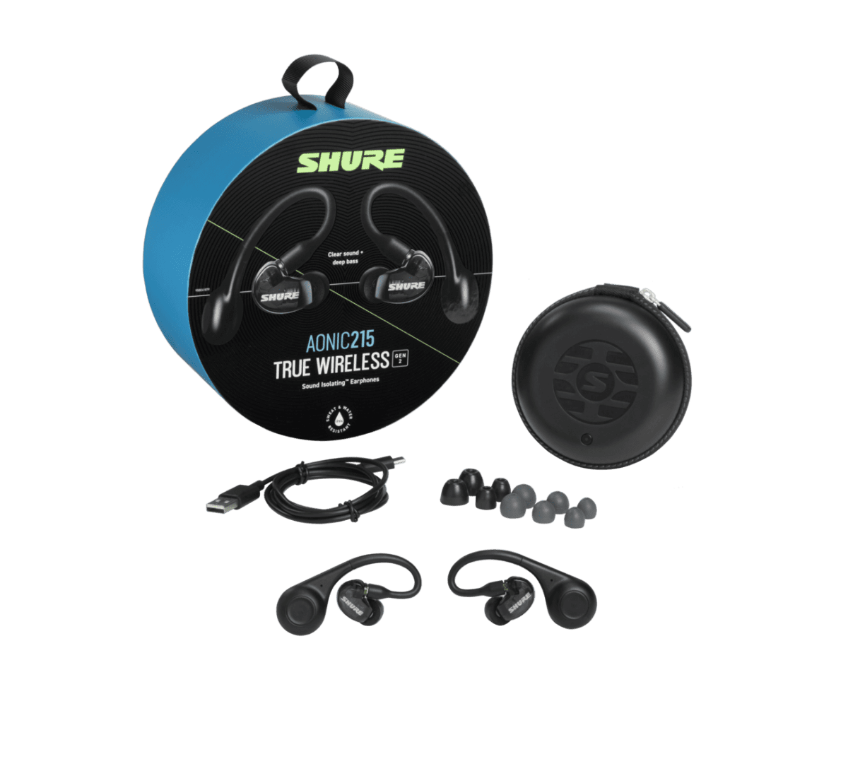Shure AONIC 215, GEN 2 True Wireless Sound Isolating Earphones
