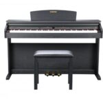 Dynatone SLP-150 Upright Digital Piano With Bench - Black