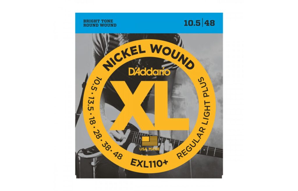 D'Addario Electric Guitar String EXL110+ Nickel Wound Regular Light Plus 10.5-48