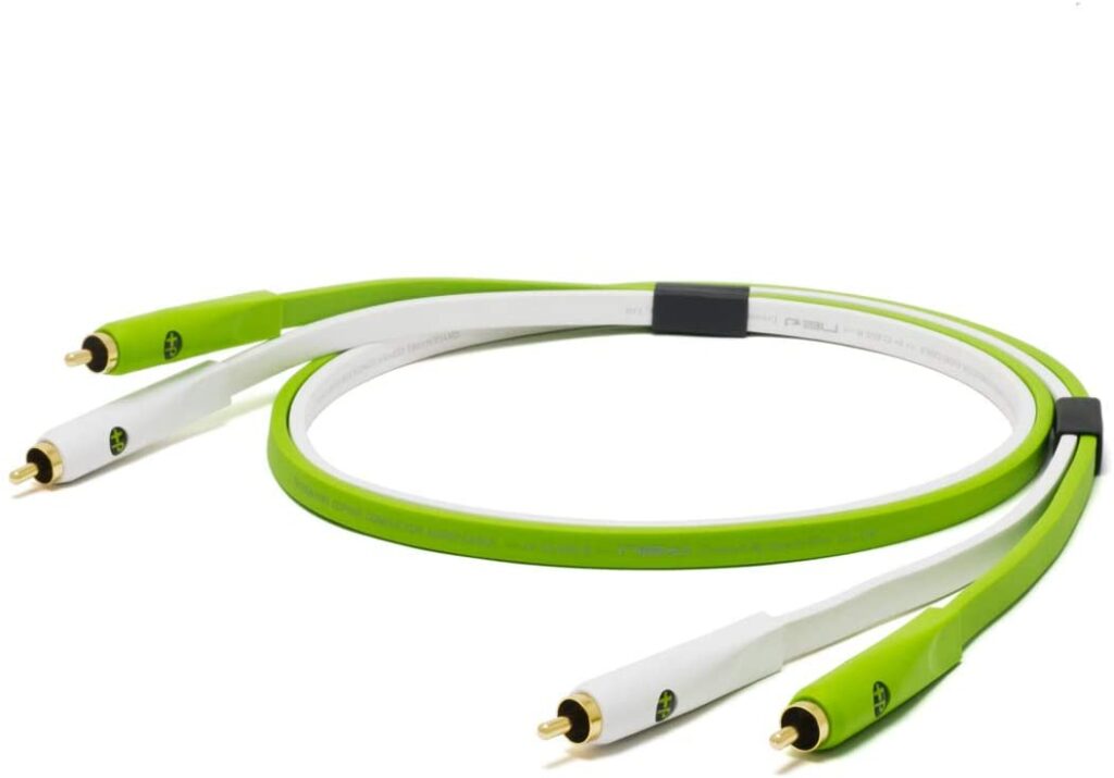 Oyaide: Class B RCA Cables, DUO 1.0m - Green