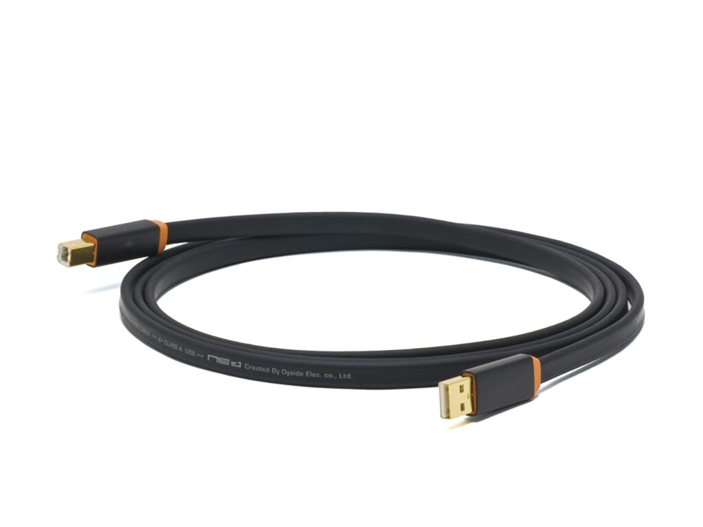 Oyaide NEO d+: Class A USB 2.0 A to B Flat Cable 1.0m