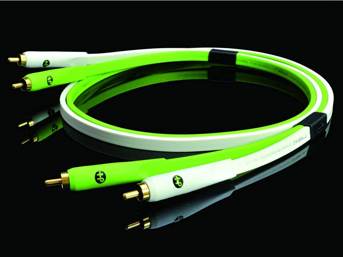 Oyaide: Class B RCA Cables, DUO 1.0m - Green