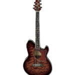 Ibanez TCM50 Electro Acoustic Guitar Galaxy Vintage Brown Sunburst