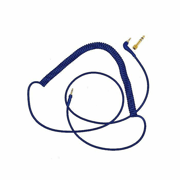 AIAIAI C74 – 1.5m Coiled Blue Woven Headphone Cable