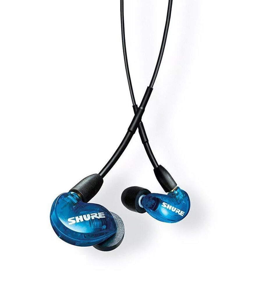 Shure - SE215 EARPHONE,BLUE W/MODEL: RMCE-BT2