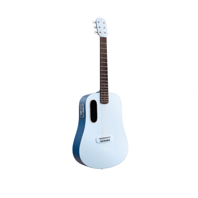 LAVA ME Blue Lava 36″ Smart Guitar with Air Flow Bag - Ice Blue